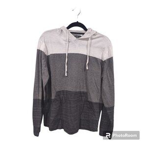 Broken Threads Color Block Grey Hoodie Size medium